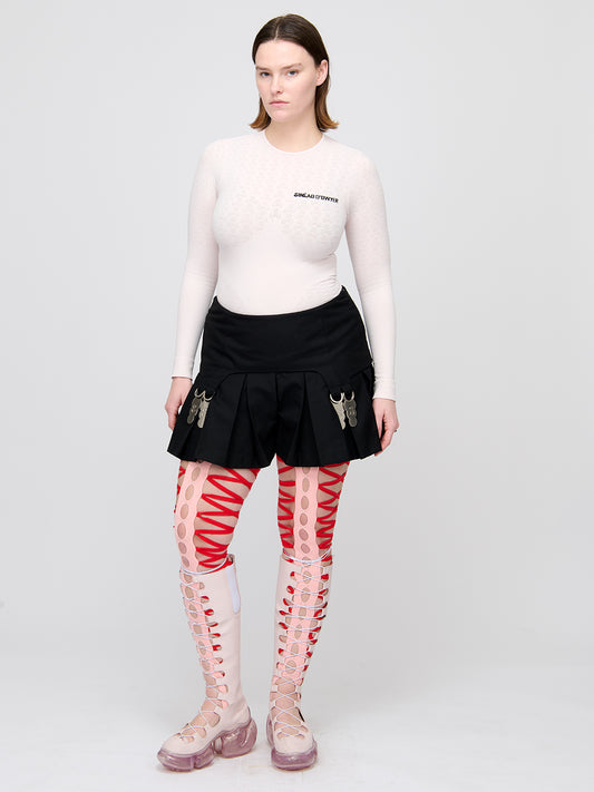 Squiggle Tights Mi-Parti