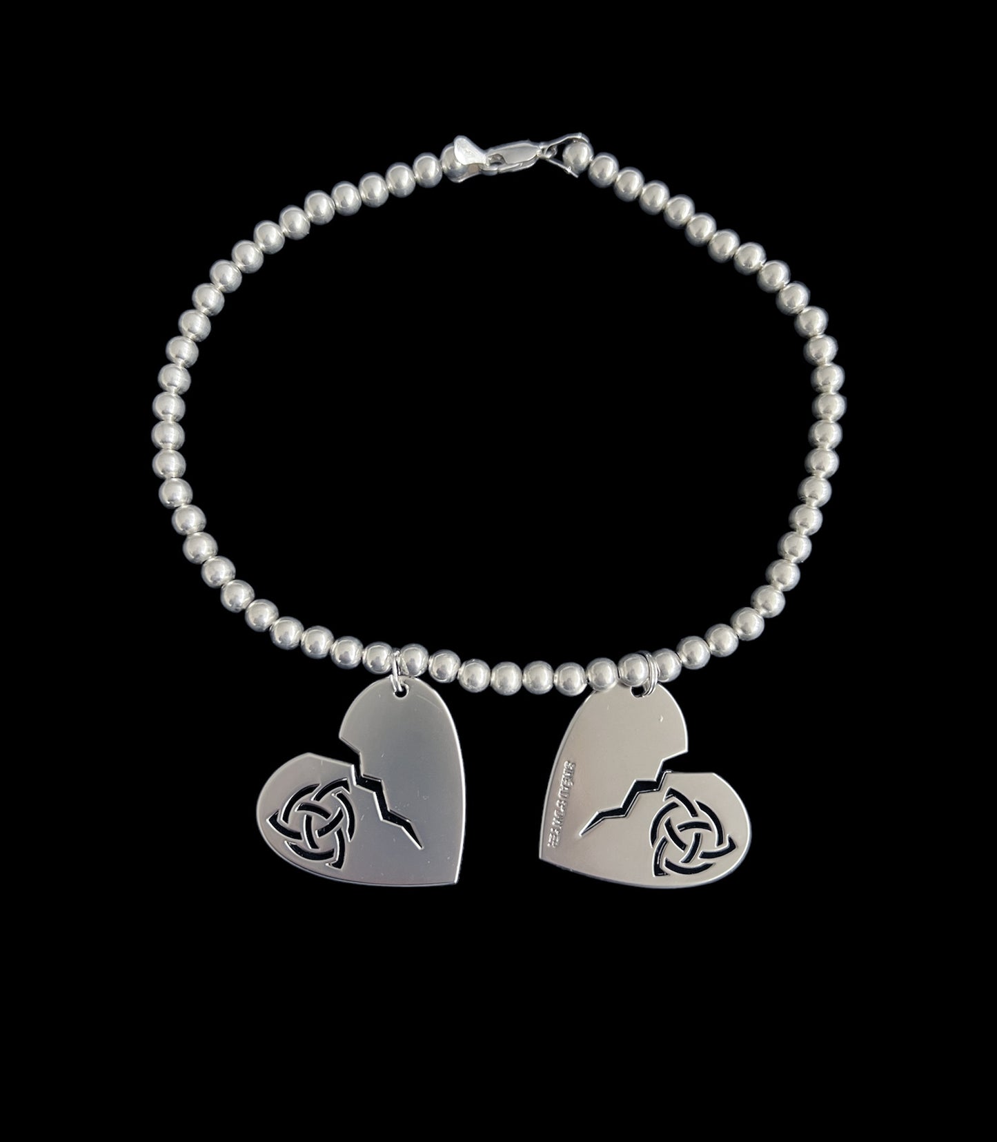 Broken Heart Trinity Knot Necklace