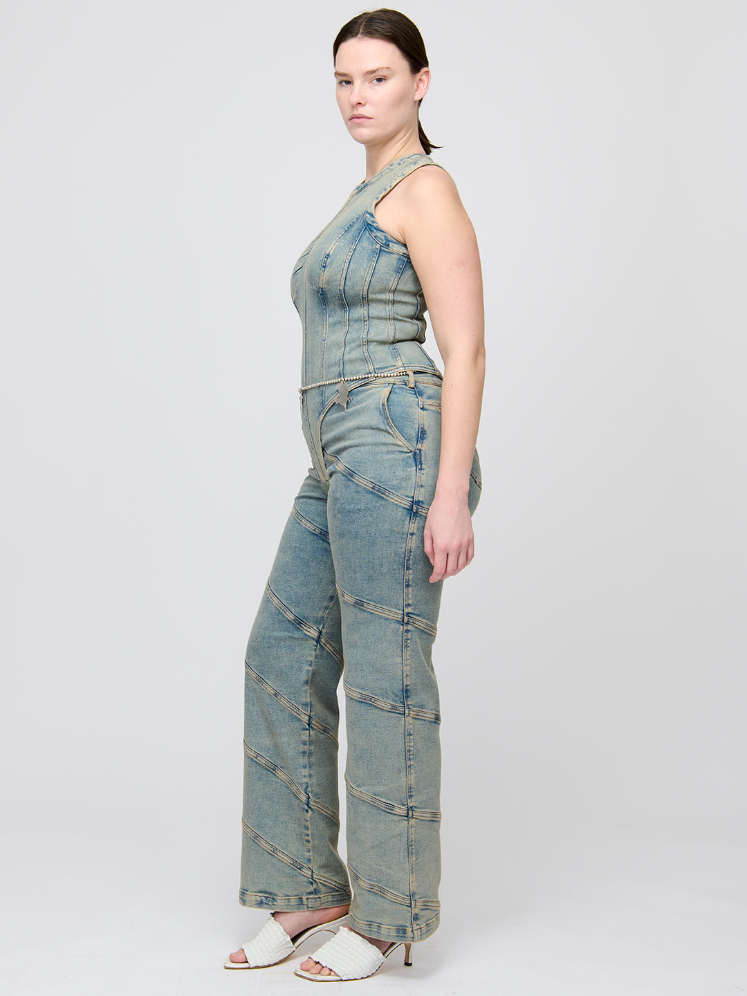 Denim Tank Leotard