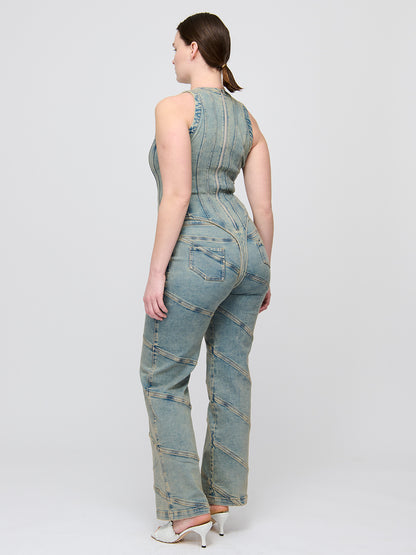 Denim Tank Leotard
