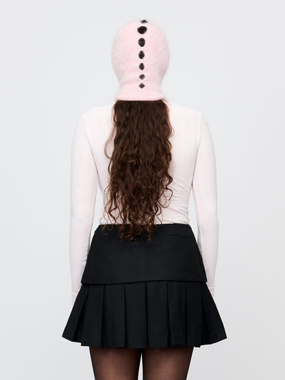 Petal Rise Mohair Balaclava
