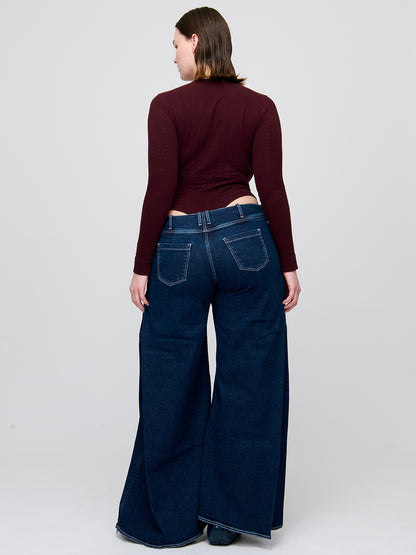 Fold Blue Jeans
