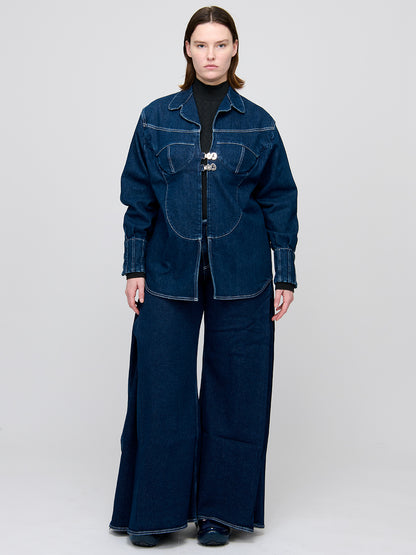 Fold Blue Jeans