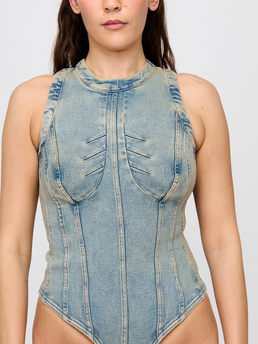 Denim Tank Leotard