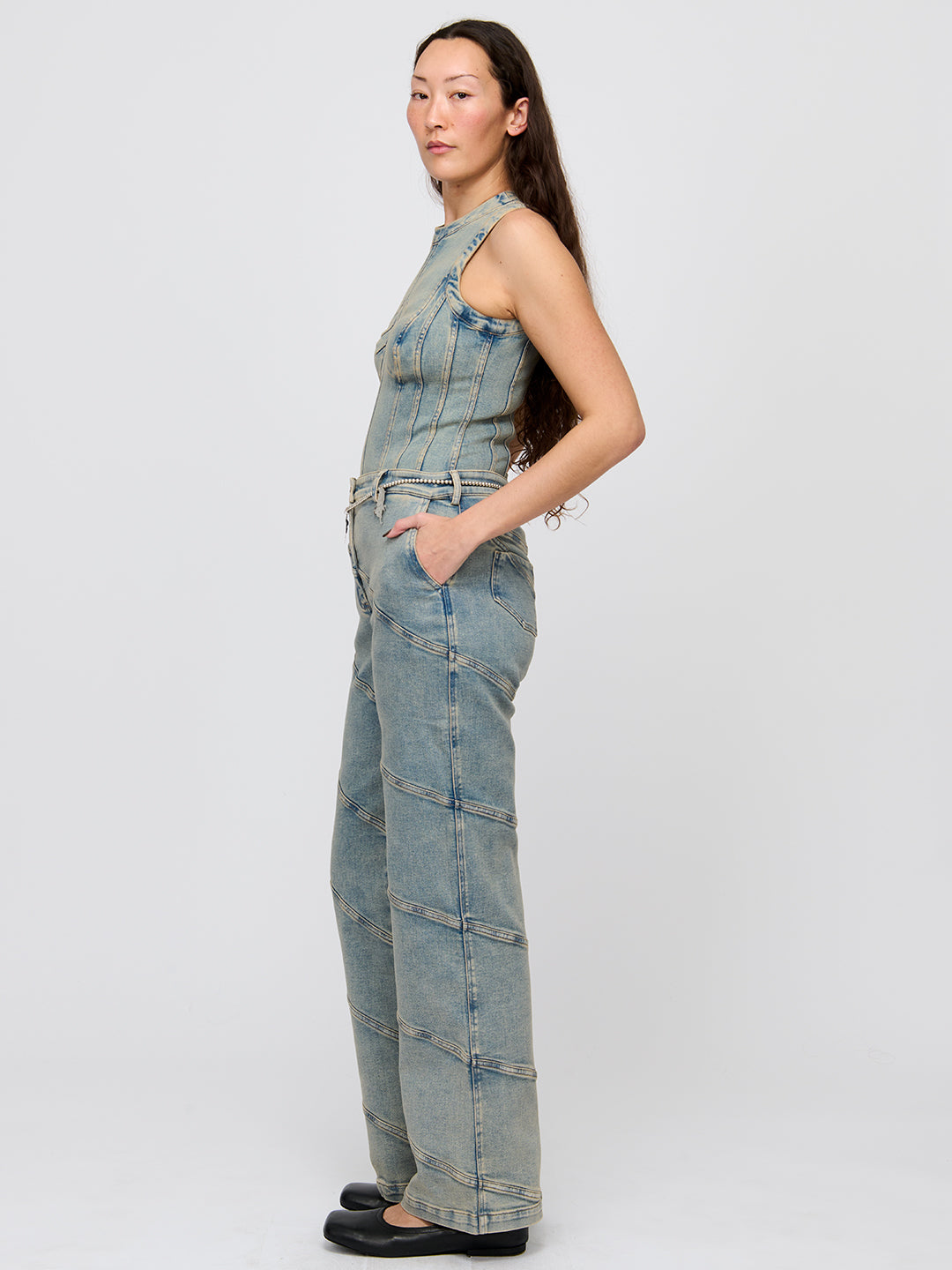Denim Tank Leotard