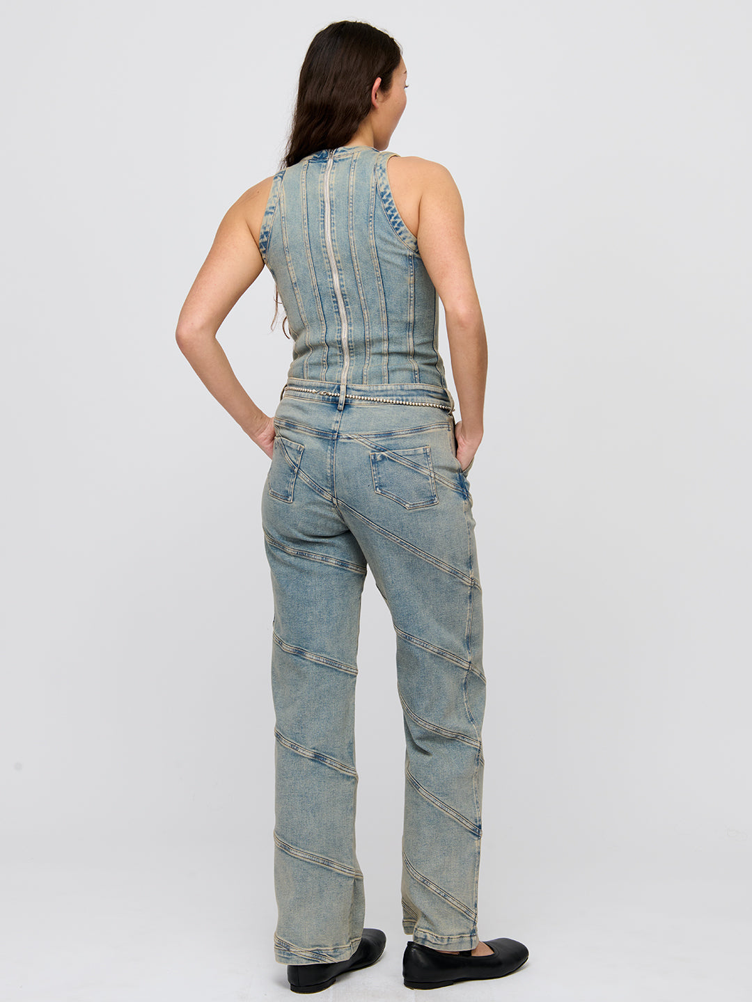 Denim Tank Leotard