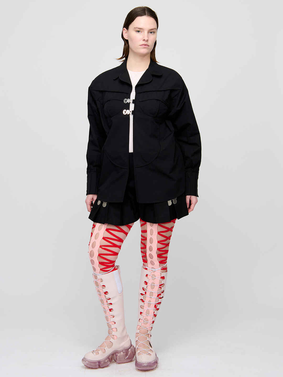 Squiggle Tights Mi-Parti