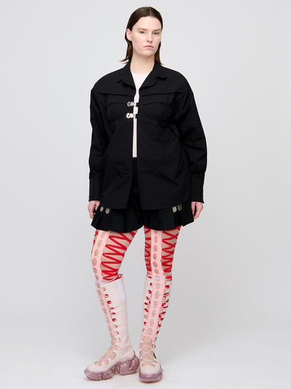 Squiggle Tights Mi-Parti