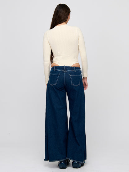 Fold Blue Jeans