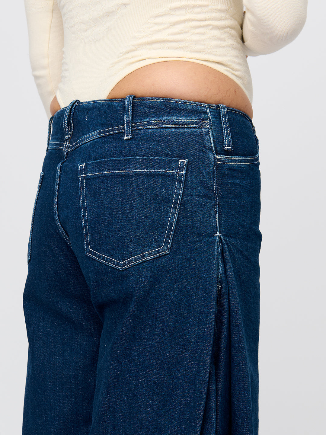 Fold Blue Jeans