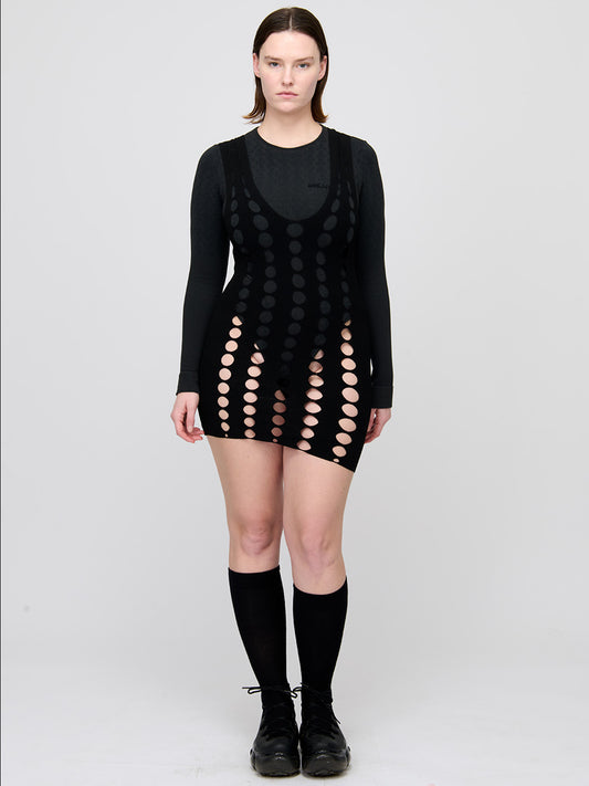 Squiggle Knit Mini Dress