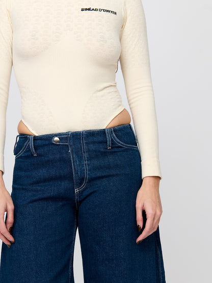 Fold Blue Jeans