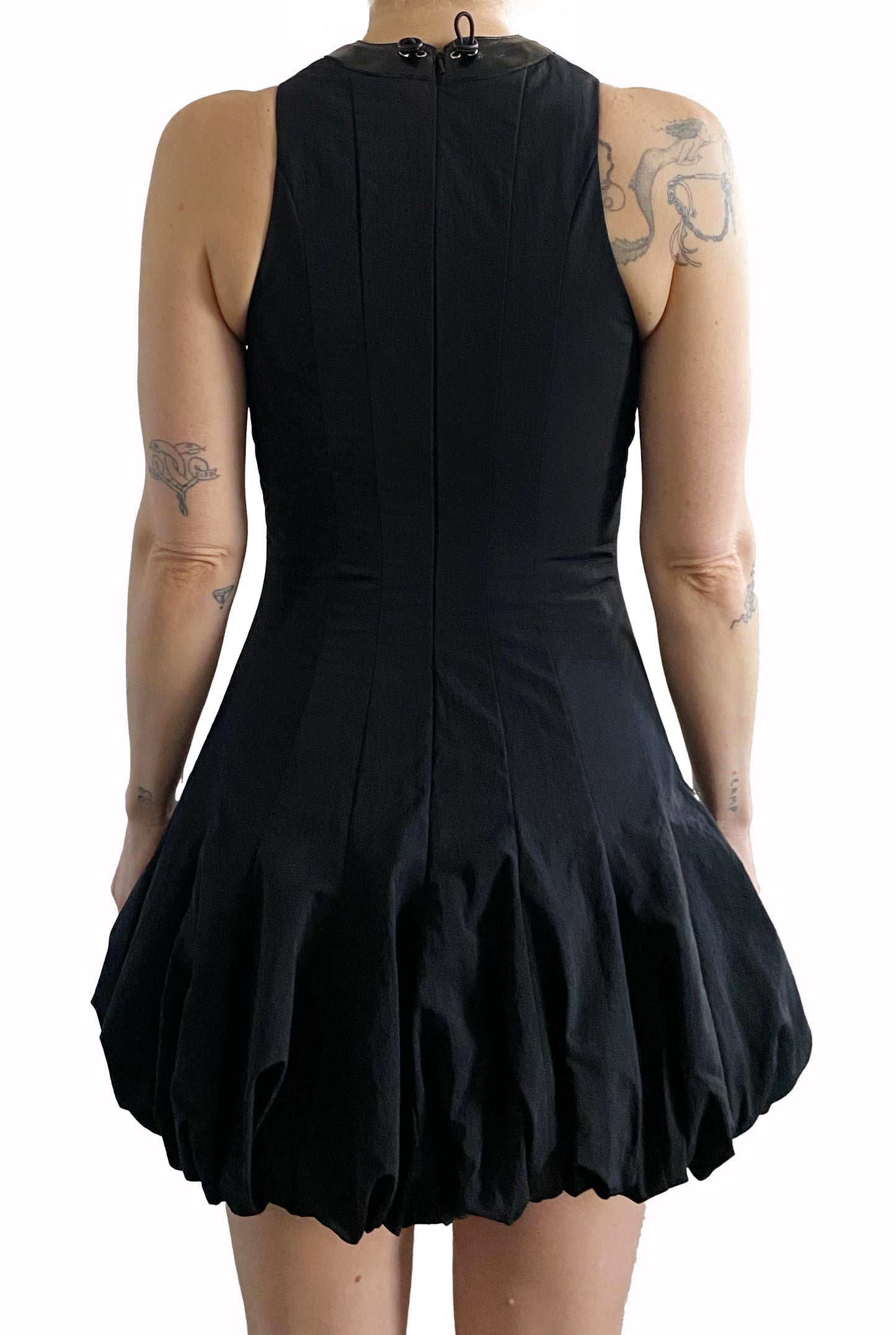 AW25 Interlaced Mini Puff Dress