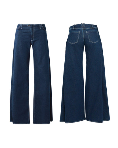 Fold Blue Jeans
