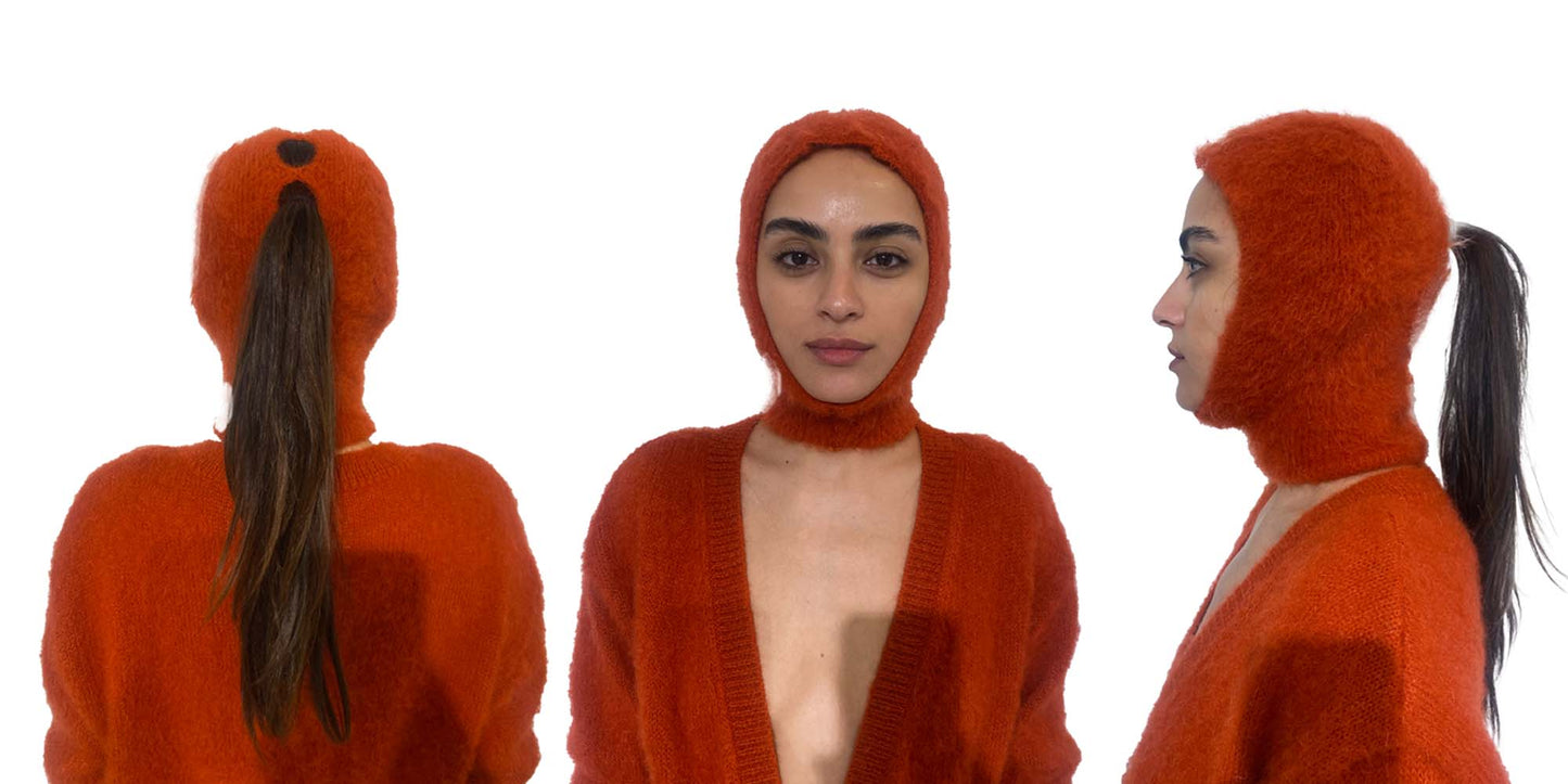 AW25 Amber Mohair Balaclava